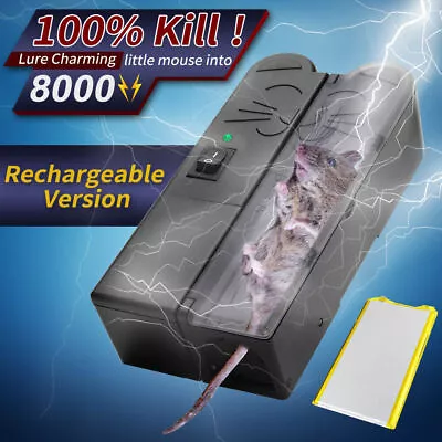 Upgrade Electronic Mouse Trap Victor Control Rat Rodent Zapper Capture Alive • $28.99