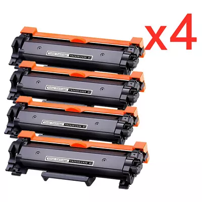  4X TN2450 W/CHIP With Chip Toner For Brother HL-L2350DW HL-L2375DW HL-L2395DW • $47.99