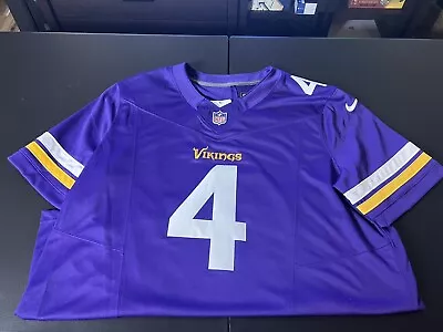 Minnesota Vikings #4 DALVIN COOK Stitched Purple Football Jersey Men’s XL NWT • $100