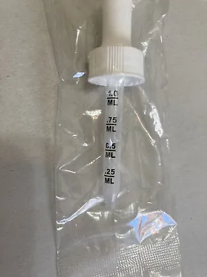 NEW! 1mL Plastic Medicine Dropper In Packaging 0.25mL Increments 2 Count • $0.99