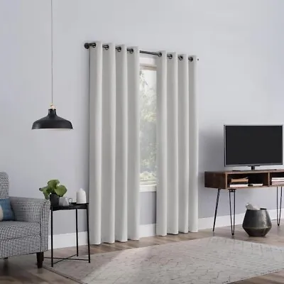 Sun Zero Channing Pearl 50in W X 96in L Noise Cancelling Blockout Curtain • $29.99