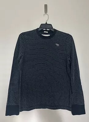 Abercrombie & Fitch MuscleShirt Men’s Long Sleeve Size XL Y2K Striped Collegiate • $19.98