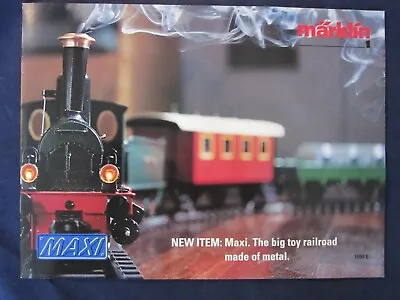 Marklin Maxi Train 1994E Brochure EXCELLENT • $9.95