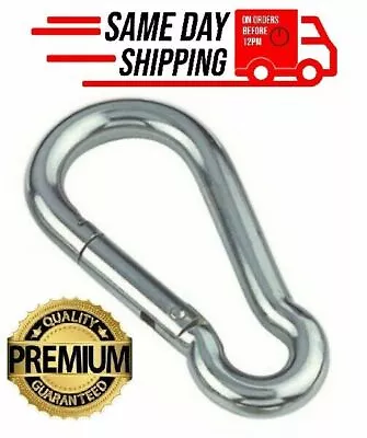 $2.52 • Buy Carabiner Snap Hook 316 Stainless Steel Marine Grade Size 1.5 Inches To 6.2 Inch