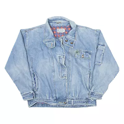 Vintage SBII Womens Blanket Lined Denim Jacket Blue 90s M • £21.99