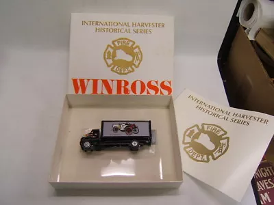 Winross International Harvester Historical Series #6 Fire Dept. VGC In Box • $12.99