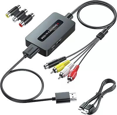 RCA Svideo To HDMI Converter With HDMI Cable(Rca And Svideo Integrated) RCA S-V • $30.75