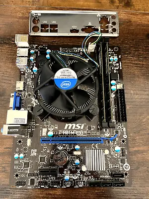 Intel Pentium G3258 MSI H81M-E33 MATX Motherboard 8GB Ram [CPU+Mobo+RAM] Combo • $104.99