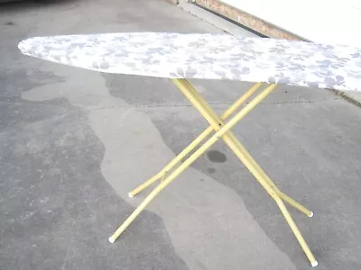 Vintage Harvest Gold - Yellow Metal Folding Ironing Board - 55.5 X15  • $74.99