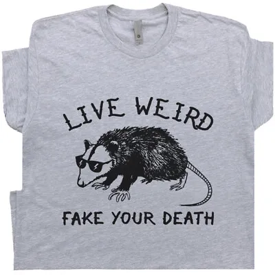 Possum T Shirt Funny Animal Graphic Tee Live Weird Cool Vintage Retro Graphic • $19.99