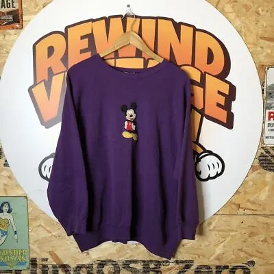 £15 • Buy 🤩 Purple Vintage Mickey Mouse Sweatshirt 🤩