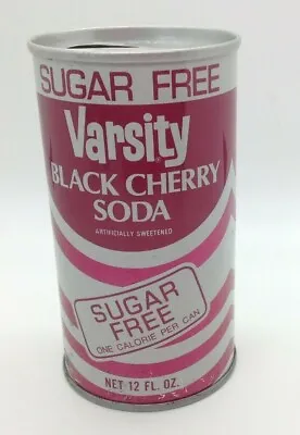 Vintage Varsity Sugar Free Black Cherry Soda Can Pull Tab Steel Can • $6