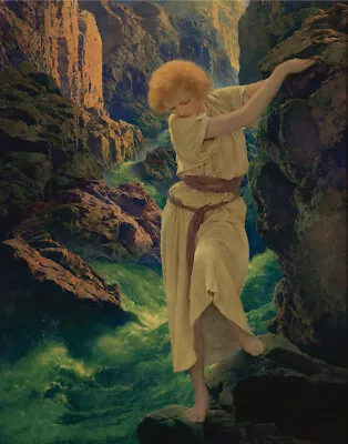Maxfield Parrish The Canyon Canvas Print 16 X 20 • $39.99