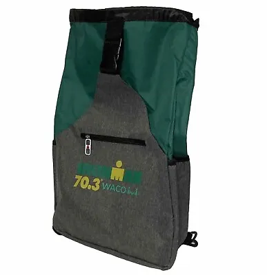 Ironman Triathlon Waco TX Texas 70.3 Backpack Green/Gray Swim Bike Run Iron Man • $35.70