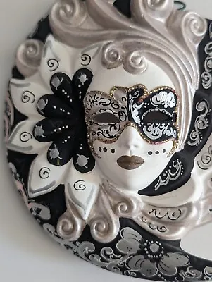 Venetian Mask Silver Clorinda Made In Italy  • $25
