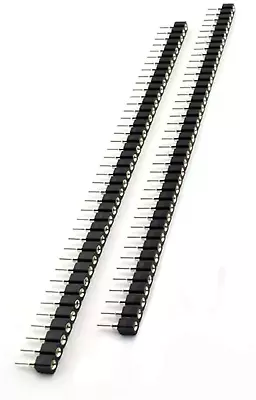 GDQLCNXB Single Row Round Headers Machine Pin Female 0.1  2.54mm 40 PinsPack Of • $15.51