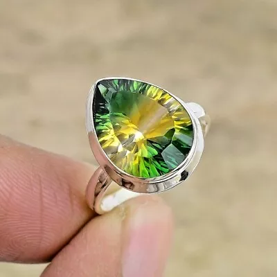 Rainbow Mystic Topaz Gemstone Handmade Fashion Jewelry Silver Ring In All Size • $14.99