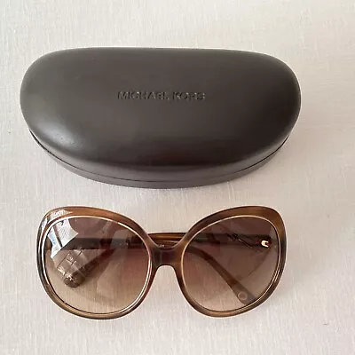 Michael Kors Womens Sunglasses And Hard Case Brown & Gold ADRIANNA • $29.95