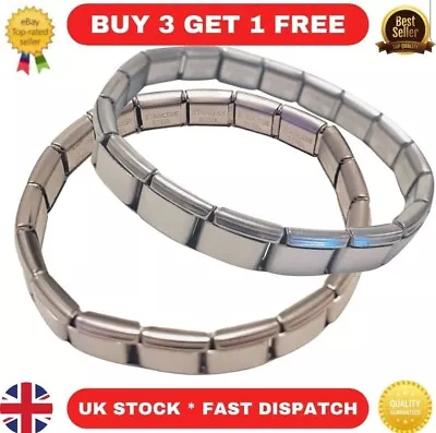 £4.50 • Buy Italian Charm Bracelet 18 Link Shiny Starter Base Charms Bracelets Gift For Her