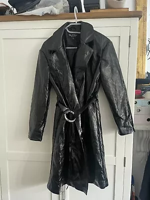 Miss Selfridge Fake Leather Trench Coat  • £5