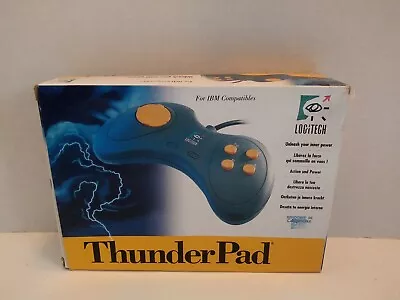 Logitech ThunderPad GamePad Controller Vintage 90's Windows 95 PC NOS NEW • £38.60