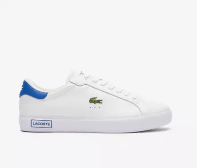 Mens Trainers Lacoste White Smart Casual Sneakers Powercourt - Size 9 • £75