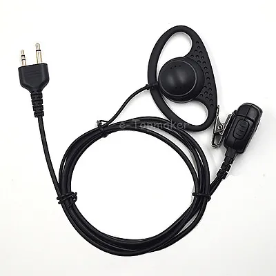 2-Pin Earpiece Headset PTT For Midland GXT1000 GXT1050 GXT1000VP4 GXT1050VP4 • $6.75