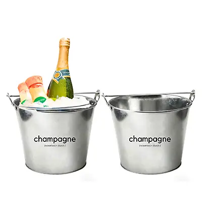 Metal Champagne Bucket - Mimosa Bar Decor - Wedding Decor • $18.99