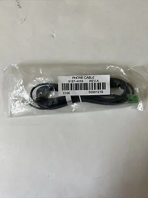 Hewlett Packard 6 Foot Modem Cable 5187-4059- 4 Pin-Telephone Line  NEW • $12.98