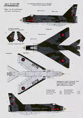 Xtradecal 32010 1:32 BAC/EE Lightning F.3 • £4.50