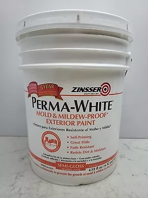 Zinsser Interior/Exterior Paint 3130 Semi-Gloss Alkyd Enamel White 5 Gallon  • $169.99