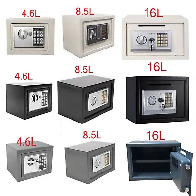 £48.70 • Buy 16L Electronic Password Security Safe Money Cash Deposit Box Office Home Safety