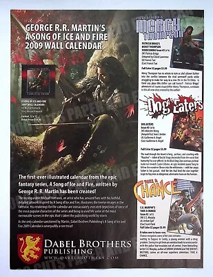 A Song Of Ice And Fire Dabel Brothers 2008 Trade Print Magazine Ad Poster ADVERT • $9.99