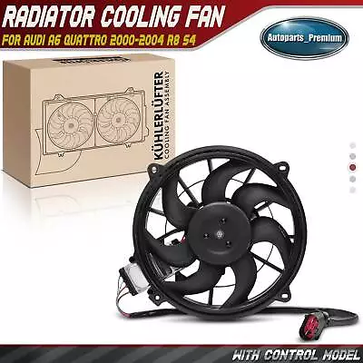 Right Engine Radiator Cooling Fan Assembly For Audi A6 Quattro 2000-2004 R8 S4 • $129.99