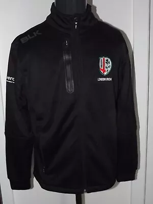 2018-20 London Irish Track Jacket Rugby Excellent BLK (M) Jersey Shirt Camiseta • £47.99