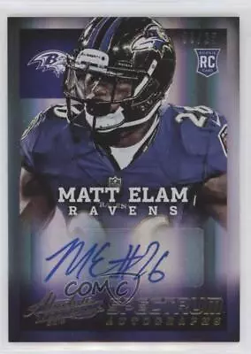 2013 Panini Absolute Spectrum Gold Auto /25 Matt Elam #167 Rookie Auto RC • $7.73