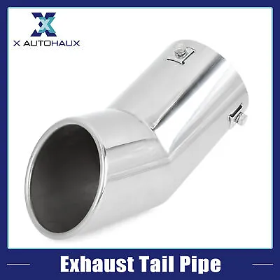 7.68  Universal Vehicle Car Exhaust Muffler Tip Tail Rear Pipe Stainless Steel • $25.59