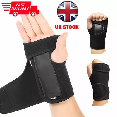 Wrist Hand Brace Support Carpal Tunnel Splint Arthritis Sprain Stabilizer Strap • £4.80