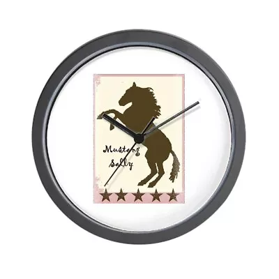 CafePress Mustang Sally Unique Decorative 10  Wall Clock (361923991) • $29.99