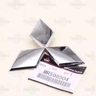 Genuine OEM Mitsubishi Outlander Front Grille Emblem Three Diamond Logo MR598504 • $39.74