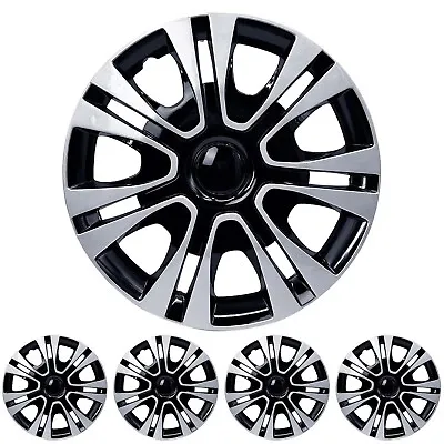 $44.88 • Buy 15  Set Of 4 Snap On Full Hub Caps Wheel Covers Fit R15 Tire & Steel Rim NEW US.