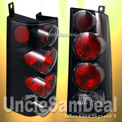 For Chevy Express Van Savana Clear Lens Black Tail Lights Pair Direct Fit • $106.99