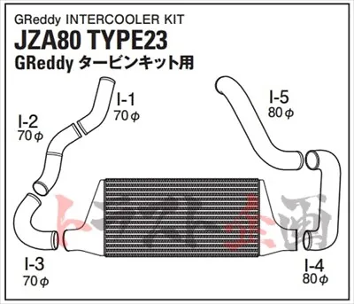 GReddy Intercooler Kit SUPRA JZA80 2JZ-GTE 93/05-02/08 12010202 ##618121190 • $1843.64