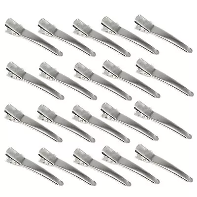 £5.85 • Buy 50X Small Medium Lot Silver Crocodile Alligator DIY Bow Blank Hair Clips UK