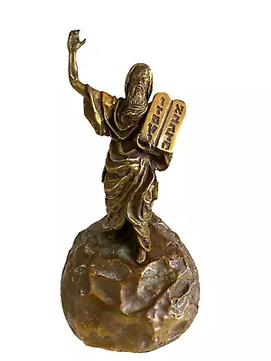 Bronze ~ Moses Statute ~ Ten Commandments ~ Vintage ~ 11  • $189