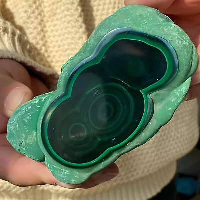 1.67lb Natural Malachite Quartz Raw Stone Decoration Polishing Ornaments • $24.50