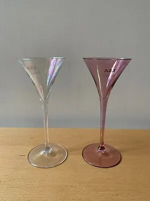 Pair Of LSA International Lustre Mini Martini Glasses Assorted Colours 70 Ml. • £17.50
