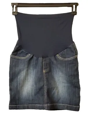 Motherhood Maternity Above The Knee Mini Denim Skirt Size XS • £14.47