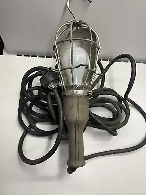 Vintage McGill Caged Trouble Work Light Lamp Shop Mechanic UL ButyL  20’ Cord • $79.99