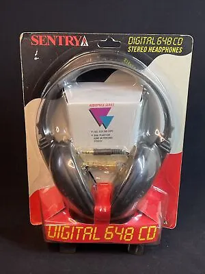 Vtg NEW Sentry 648CD Stereo Digital Headphones Audiophile Series Leather Rare • $21.25